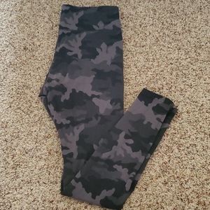 Grey/Black Camo Leggings